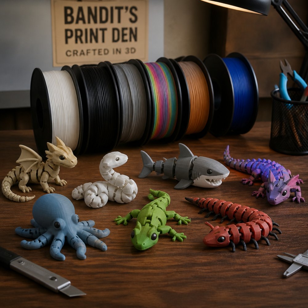 Best Filaments for Articulated Desk Toys