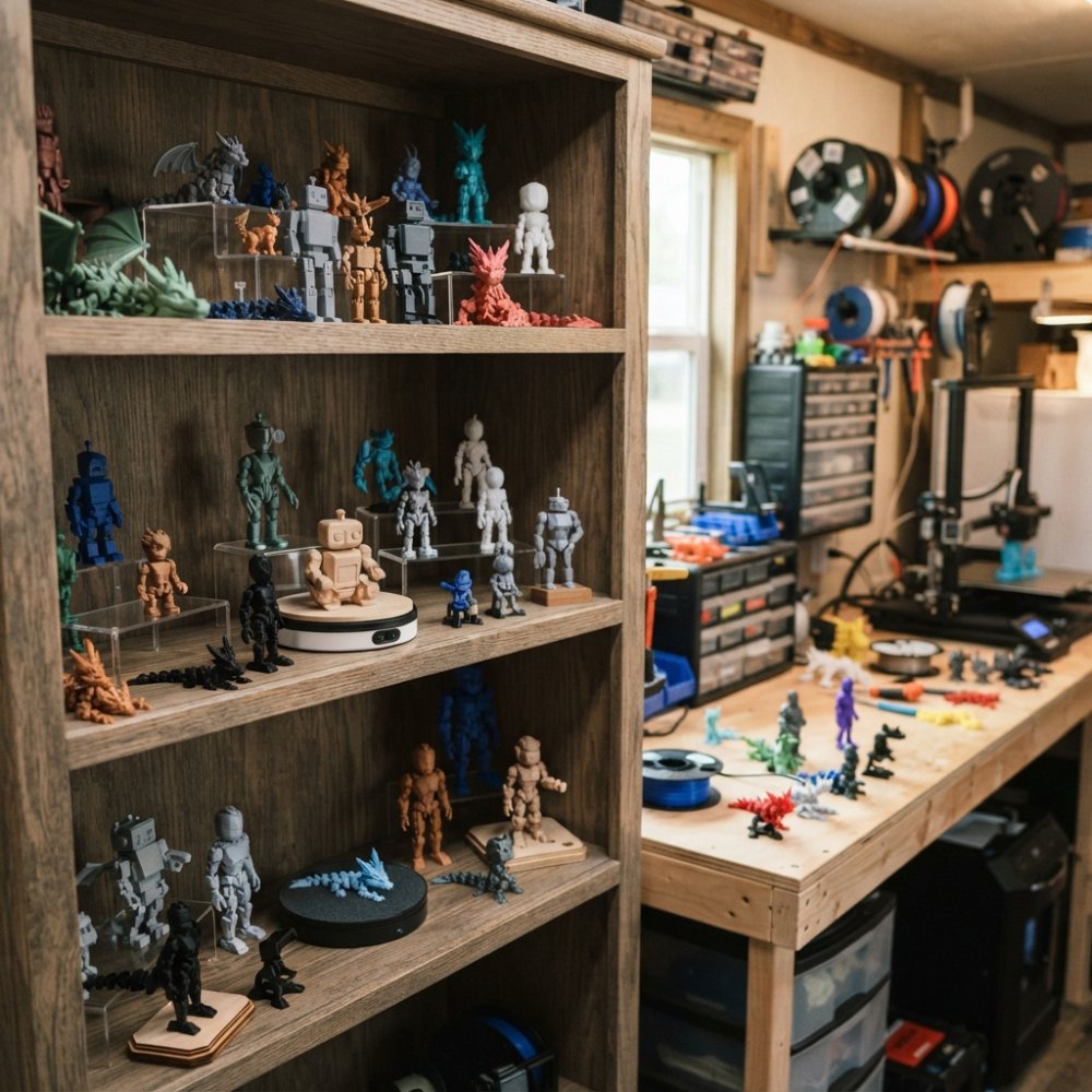 How to Display 3D Printed Figures: Stands, Shelves & More