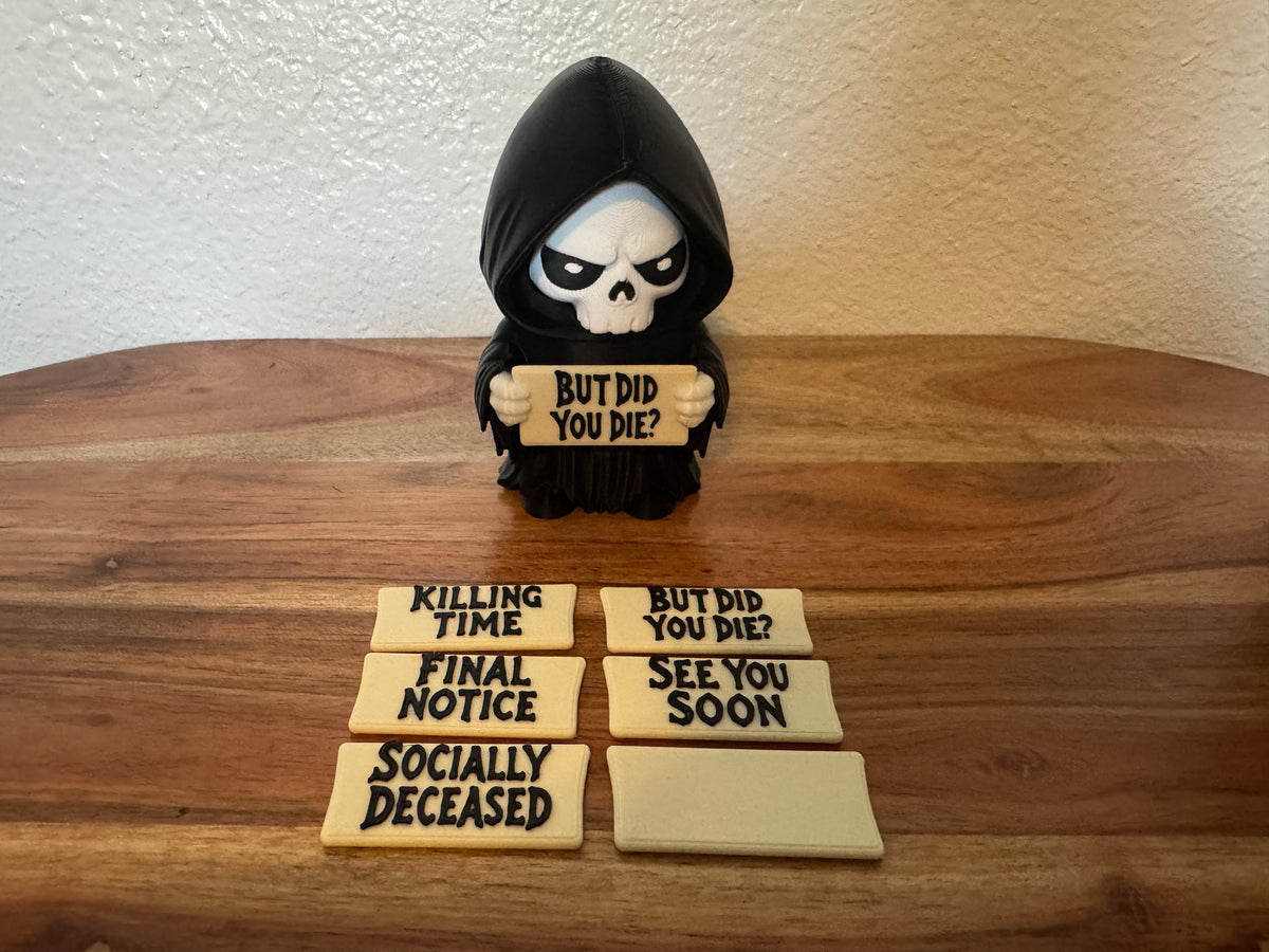 AWA Grim - Funny Grim Reaper Desk Buddy | Holidays with Attitude | 3D Printed