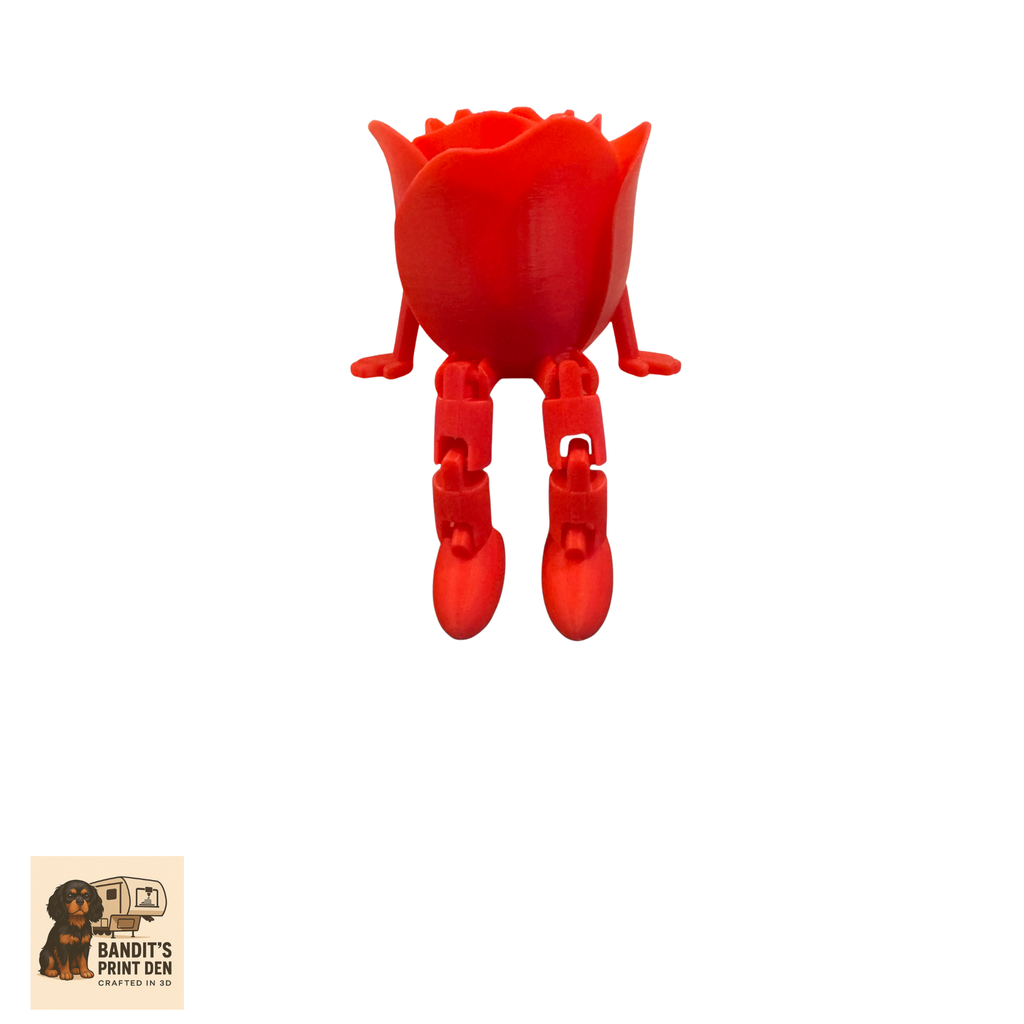 Rose On A Shelf – 3D Printed Shelf Sitter Figurine