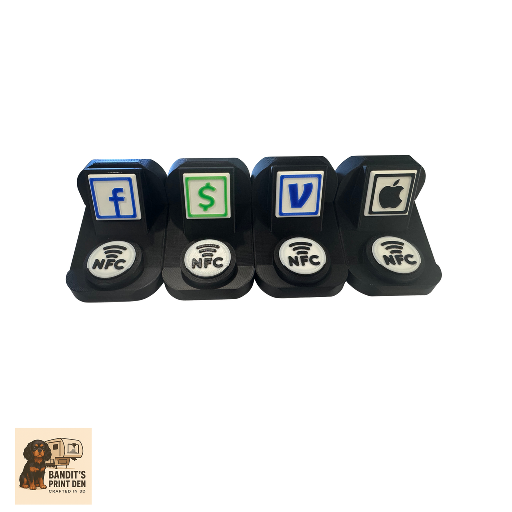 NFC Tap to Connect Display Set (4-Module System) | Social Media & Payment Links