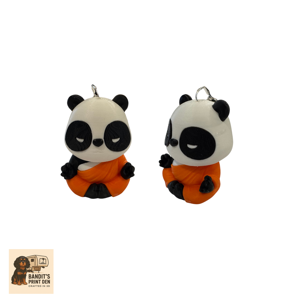 Pandamonium Panda Keychain, Purse /Backpack Clip Collection