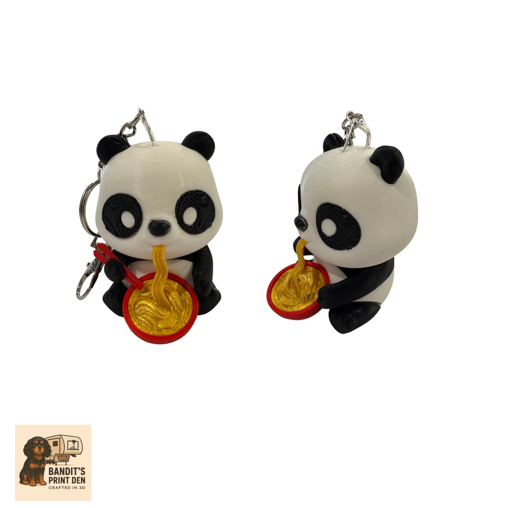 Pandamonium Panda Keychain, Purse /Backpack Clip Collection