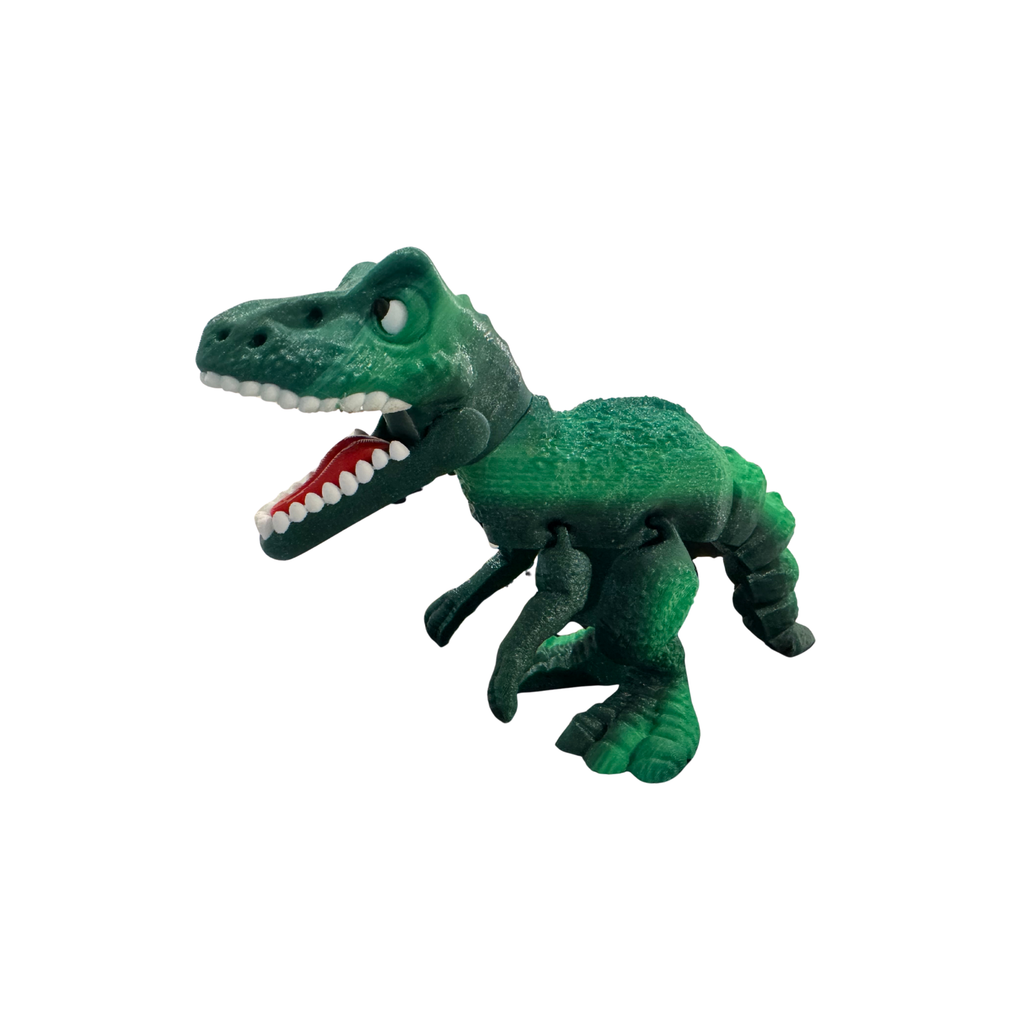 Flexi T-Rex Dinosaur – Articulated 3D Printed Model | Poseable Dino Toy | Movable Jaw | Desk Display | Collector Gift