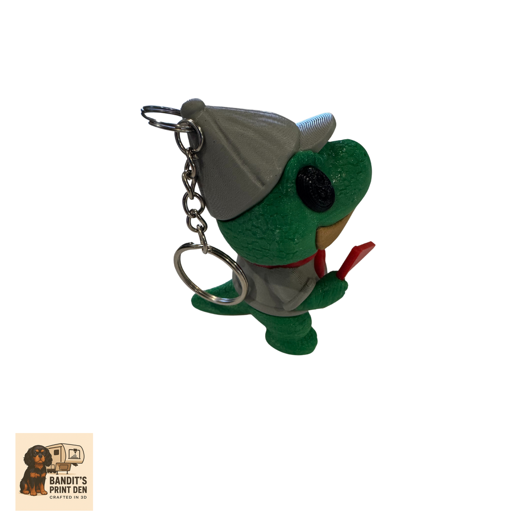 Boy Scout Dino (Dino the Explorer) Keychain / Bag Clip