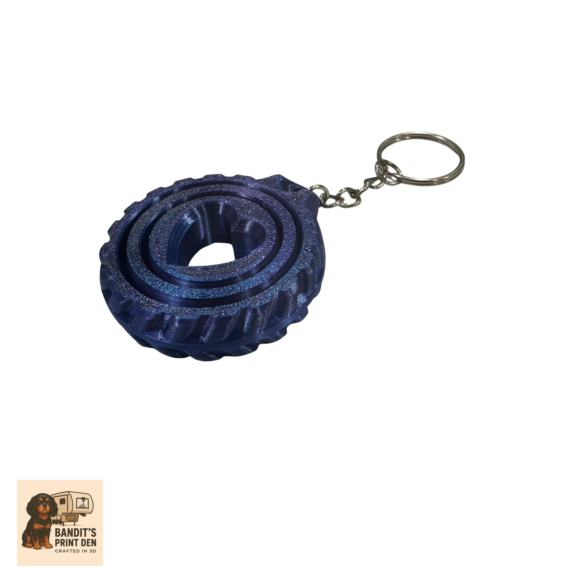 Heart Spinner Keychain – 3D Printed Fidget Keychain | Love Gift | Stress Reliever | Bag Charm | Valentine’s Day Accessory