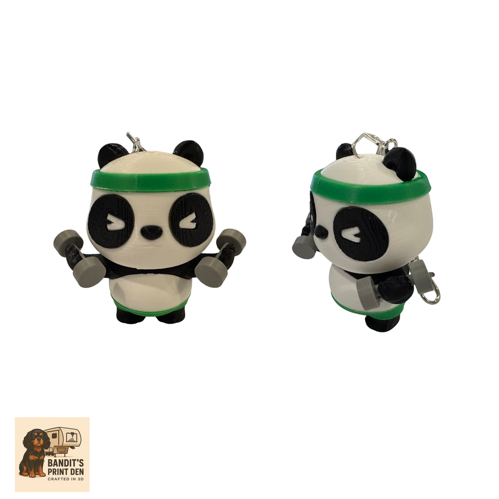 Pandamonium Panda Keychain, Purse /Backpack Clip Collection