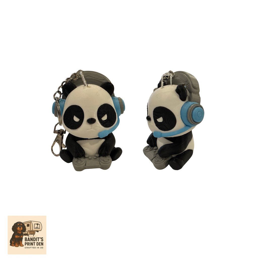 Pandamonium Panda Keychain, Purse /Backpack Clip Collection
