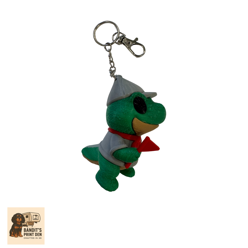 Boy Scout Dino (Dino the Explorer) Keychain / Bag Clip