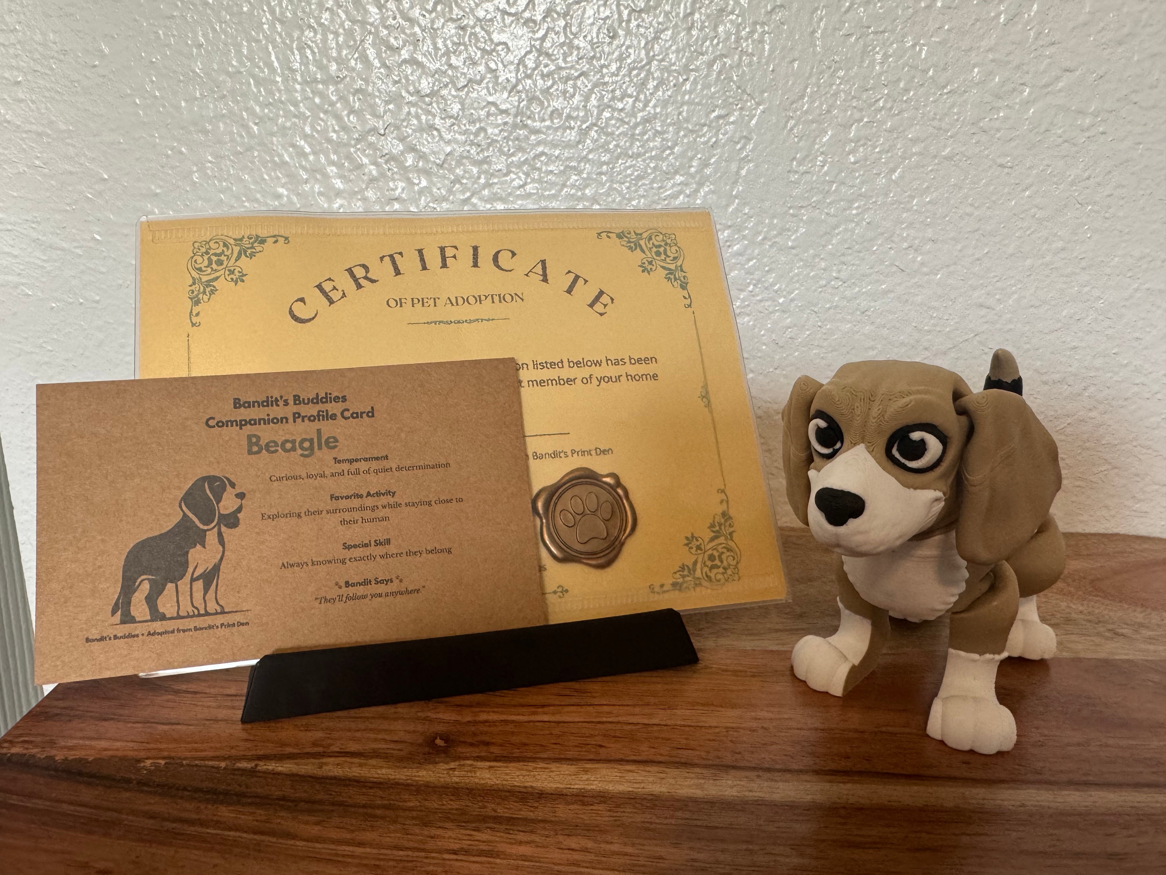 Bandit’s Buddies – Adopt Your Fully Articulated Companion