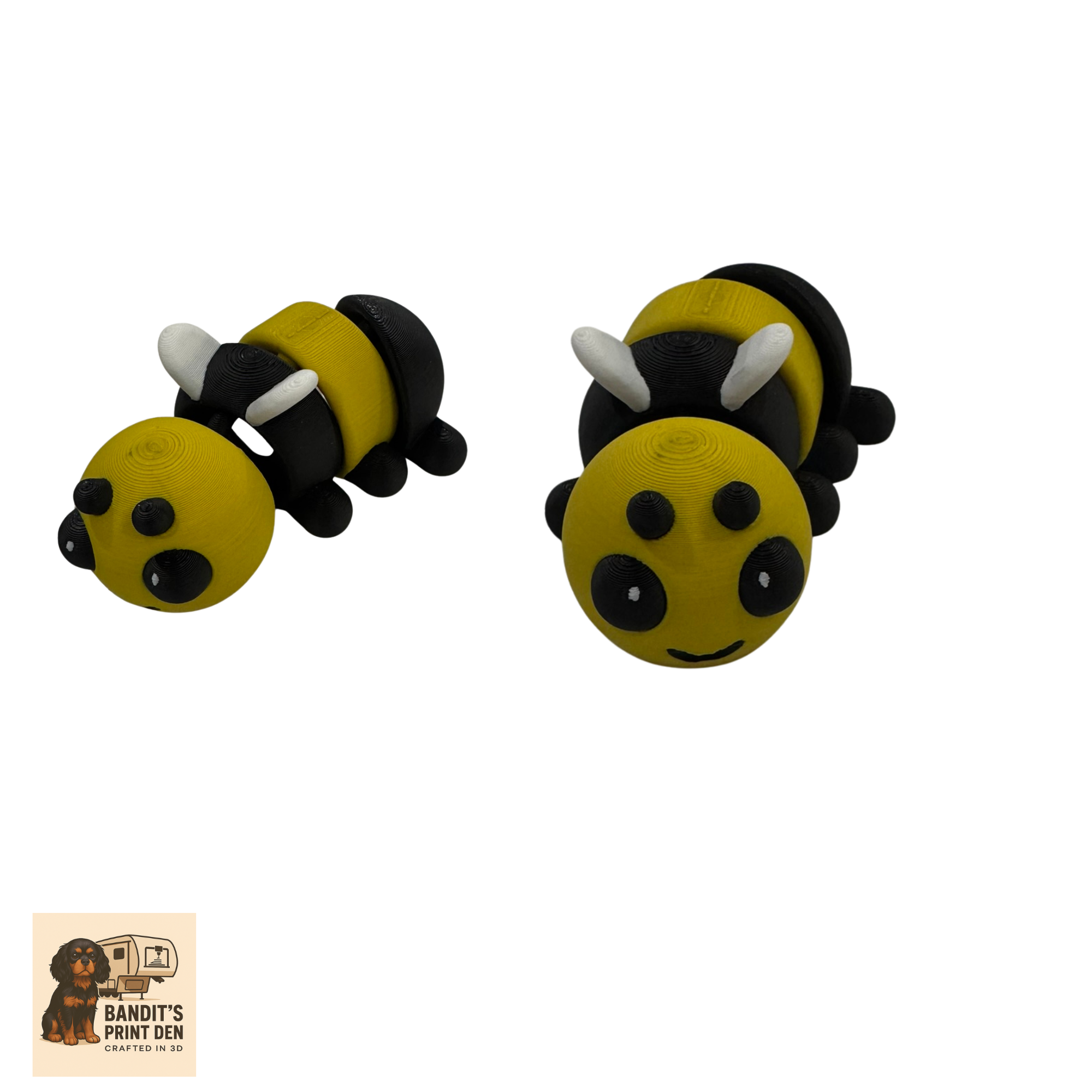 Woodland Field Animal Display Set – 3D Printed Diorama Base with Articulated Animal