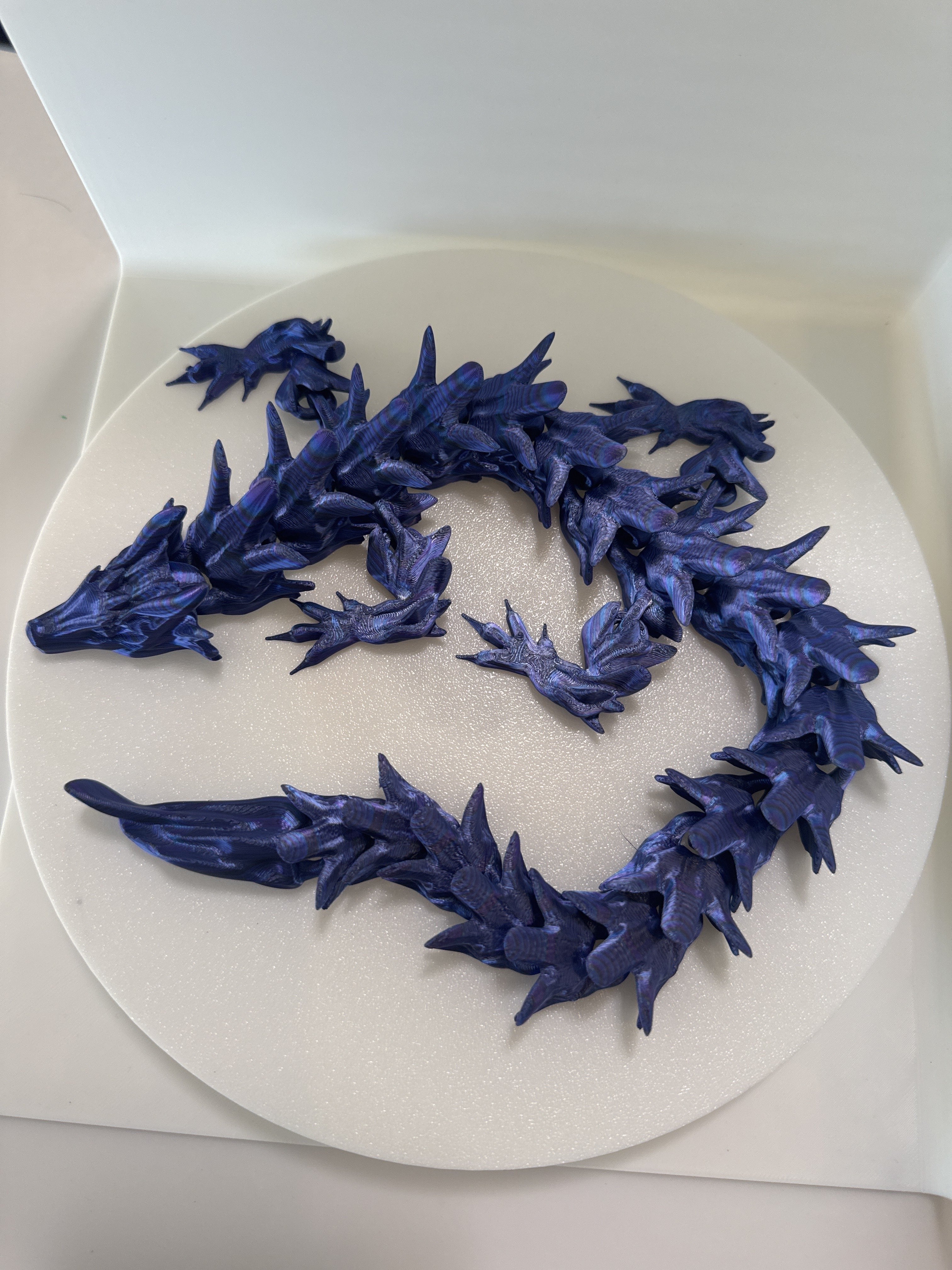 Water Dragon – Articulated 3D Printed Dragon | Poseable Fantasy Creature | Flexible Fidget Toy | Unique Dragon Gift