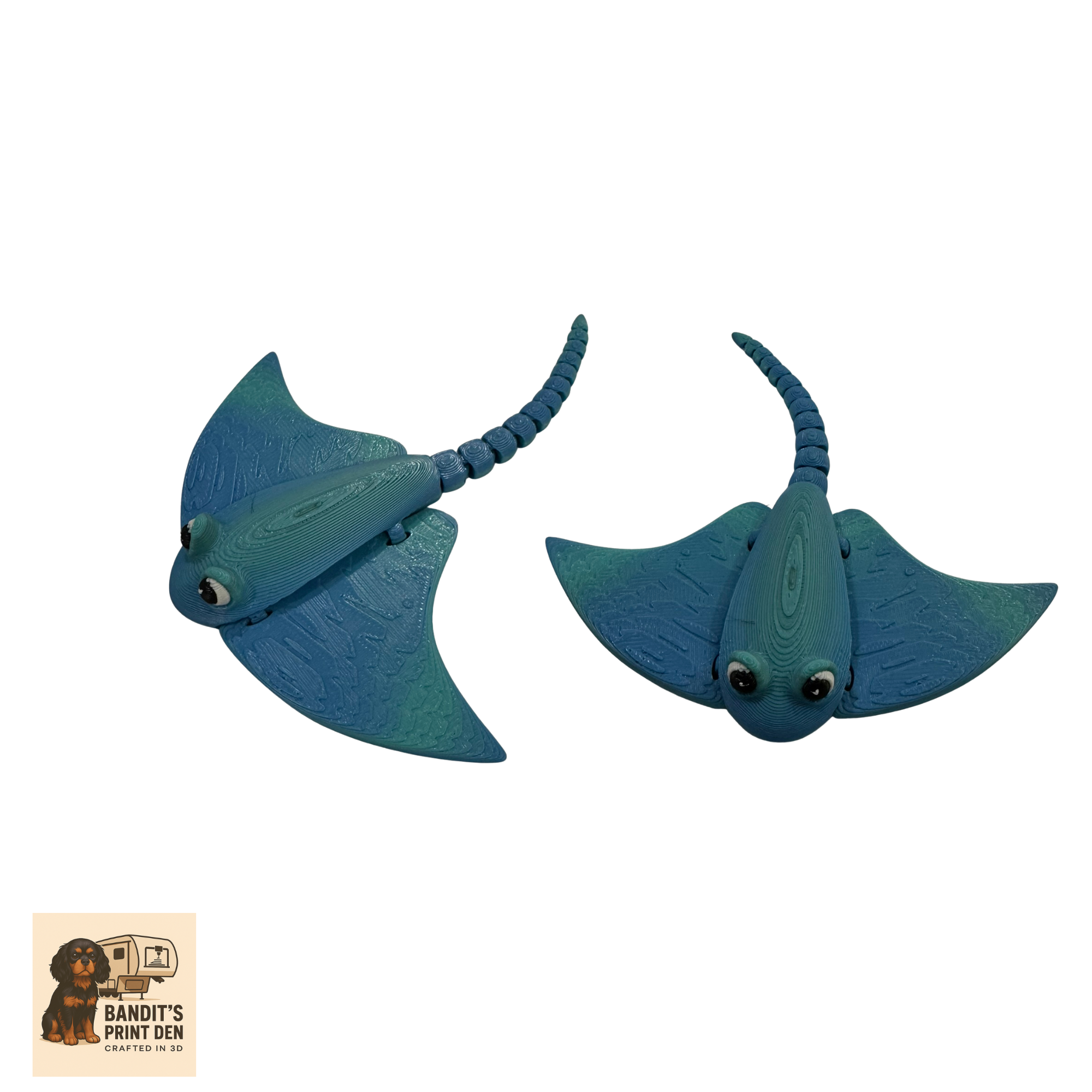 Coral Reef Critter Display Set – 3D Printed Ocean Scene & Articulated Sea Animals