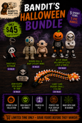 Bandit’s Halloween Bundle | 3D Printed Halloween Figures, Flexis & Candy Corn Dragon