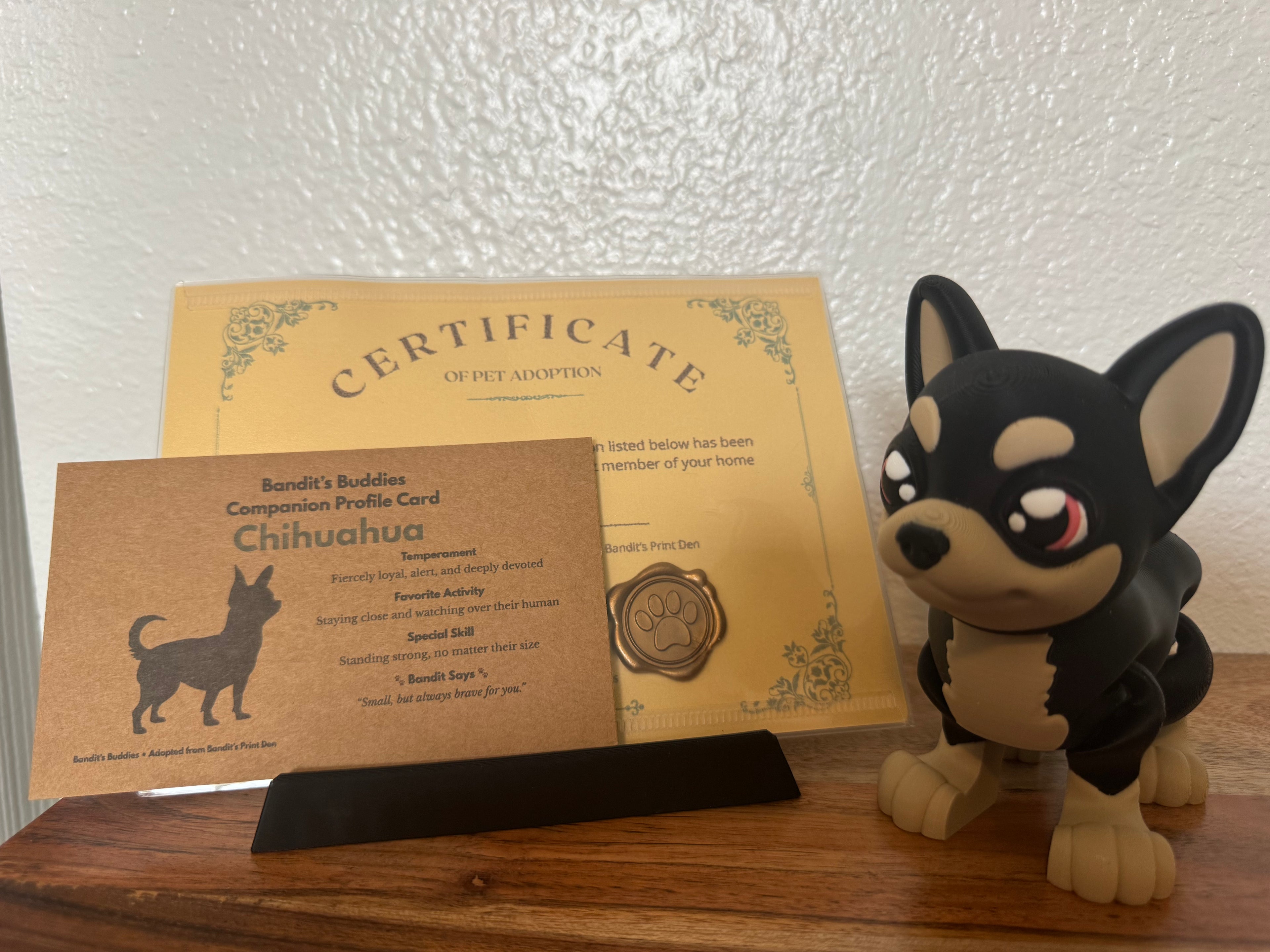Bandit’s Buddies – Adopt Your Fully Articulated Companion