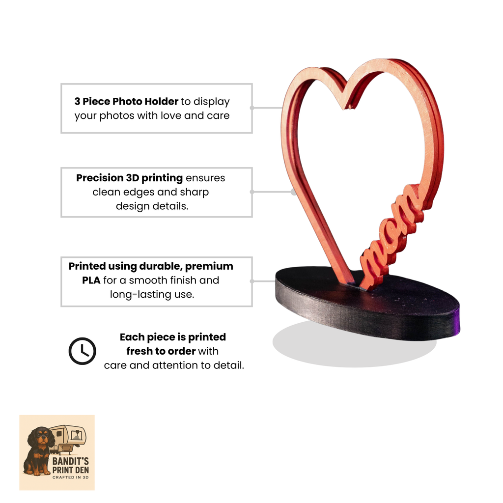 Loving Customizable Personalized Photo Holder – Memory Frame Clip