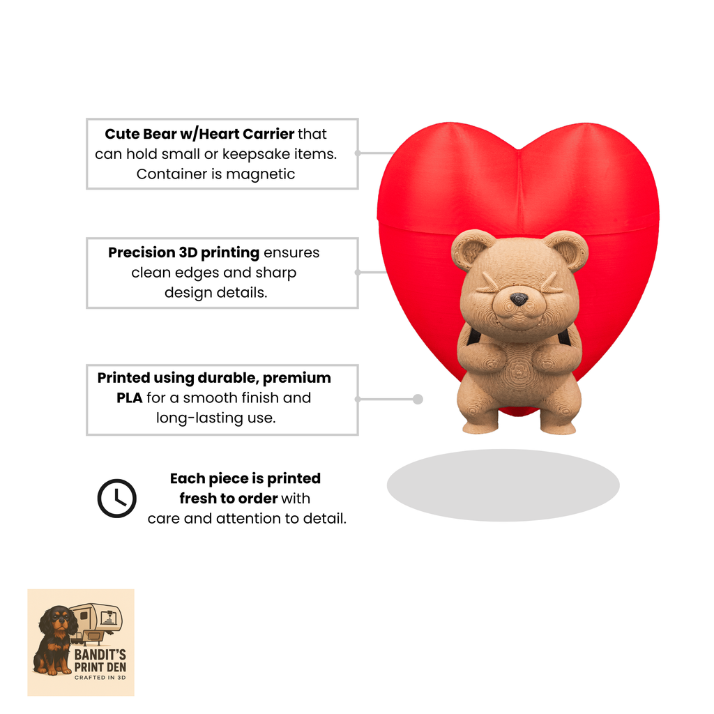 Heart Carrier Container – 3D Printed Valentine Gift Box