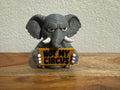 Funny Elephant Desk Buddy | Animals with Attitude | 3D Printed Elephant with Interchangeable Sign
