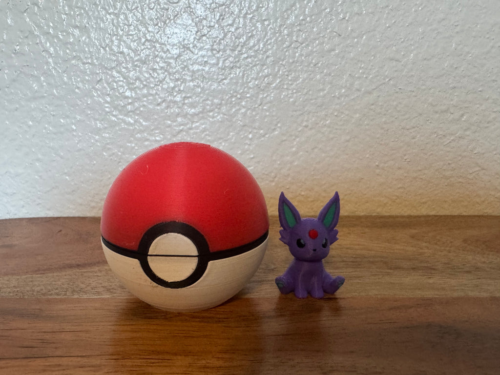 Poké Mini Figure + Ball Holder | Japanese Anime Fan Art