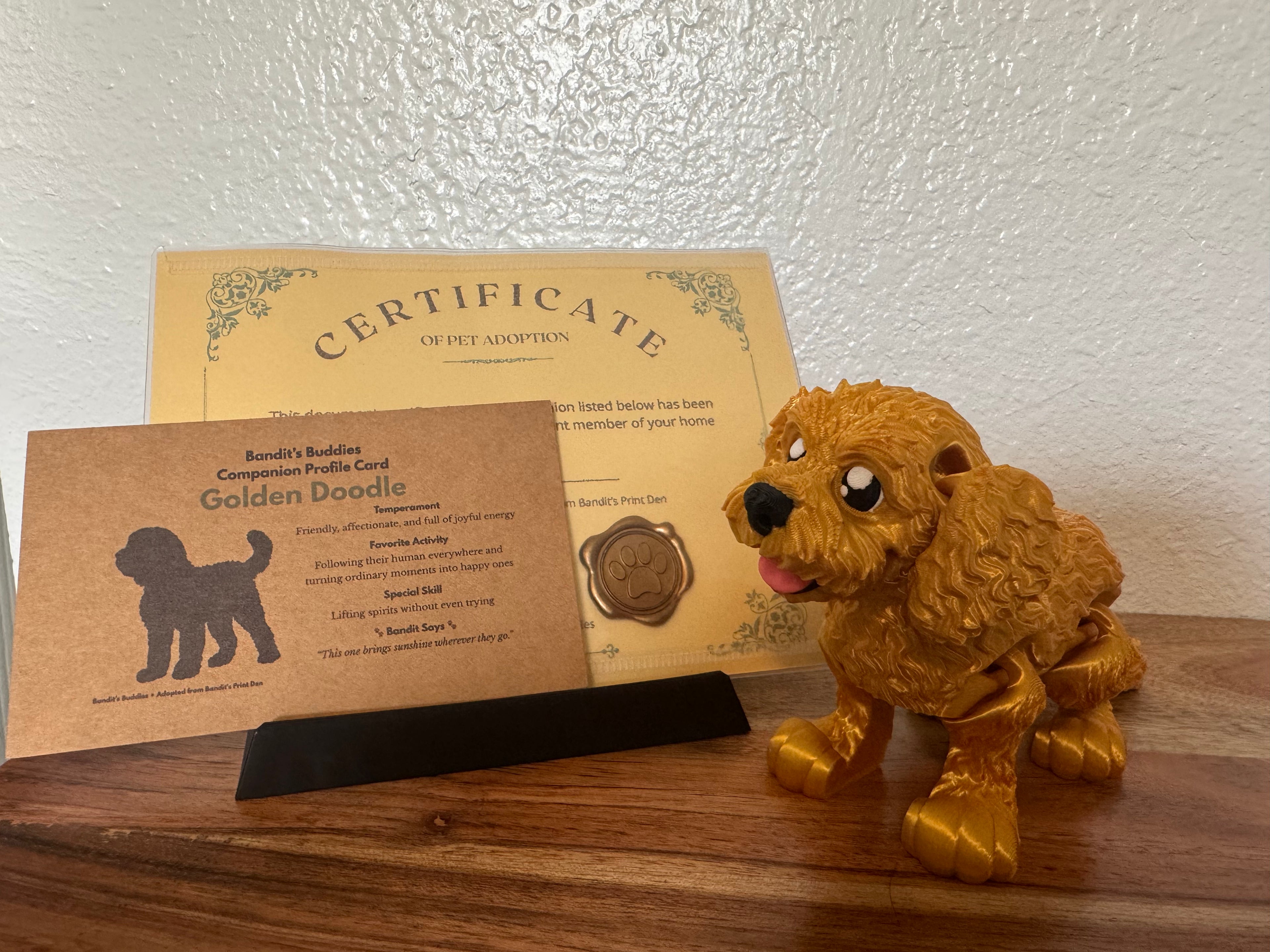 Bandit’s Buddies – Adopt Your Fully Articulated Companion