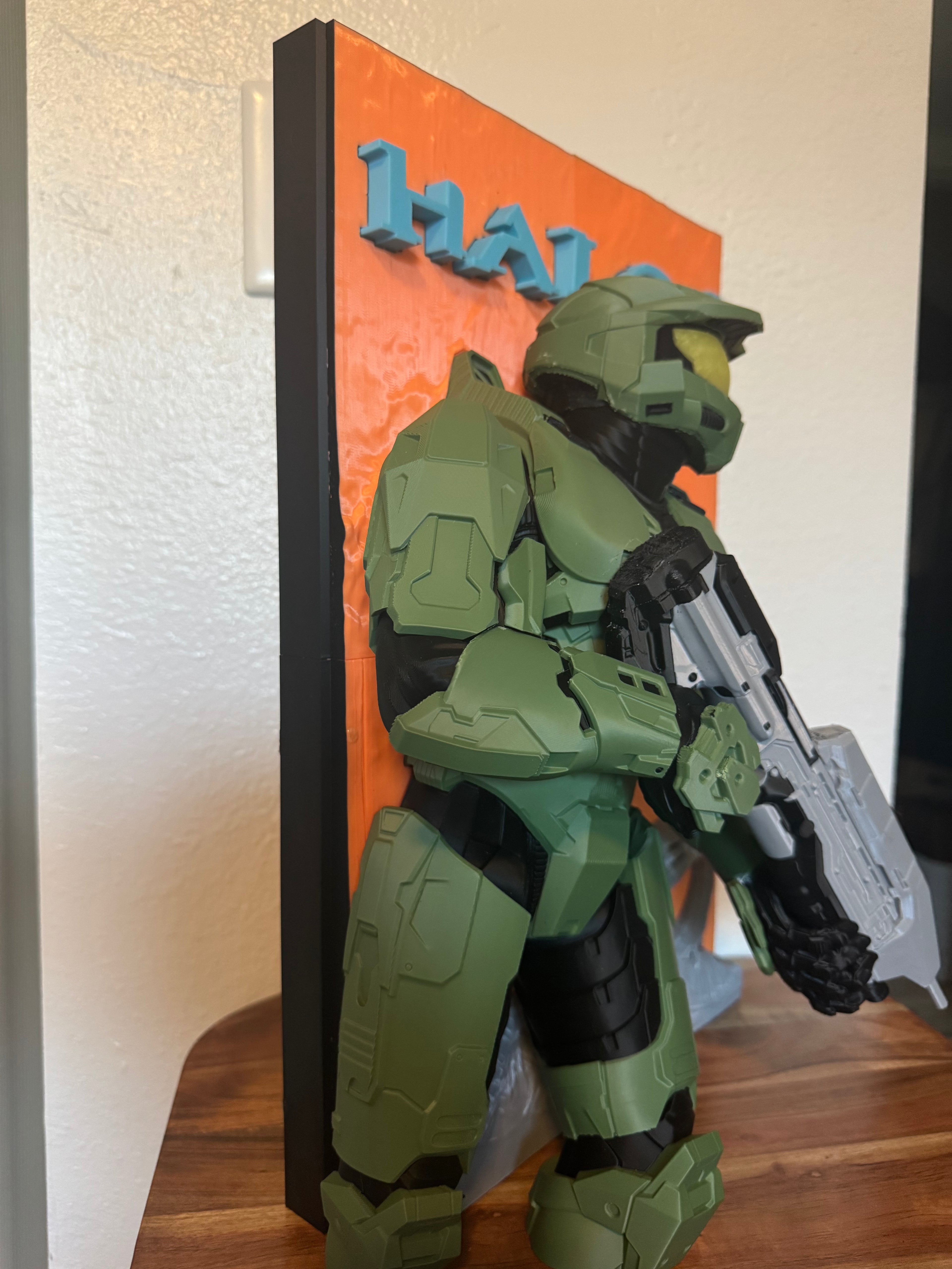 Halo 3 Master Chief 3D Wall Display | 12x18 Gaming Fan Art