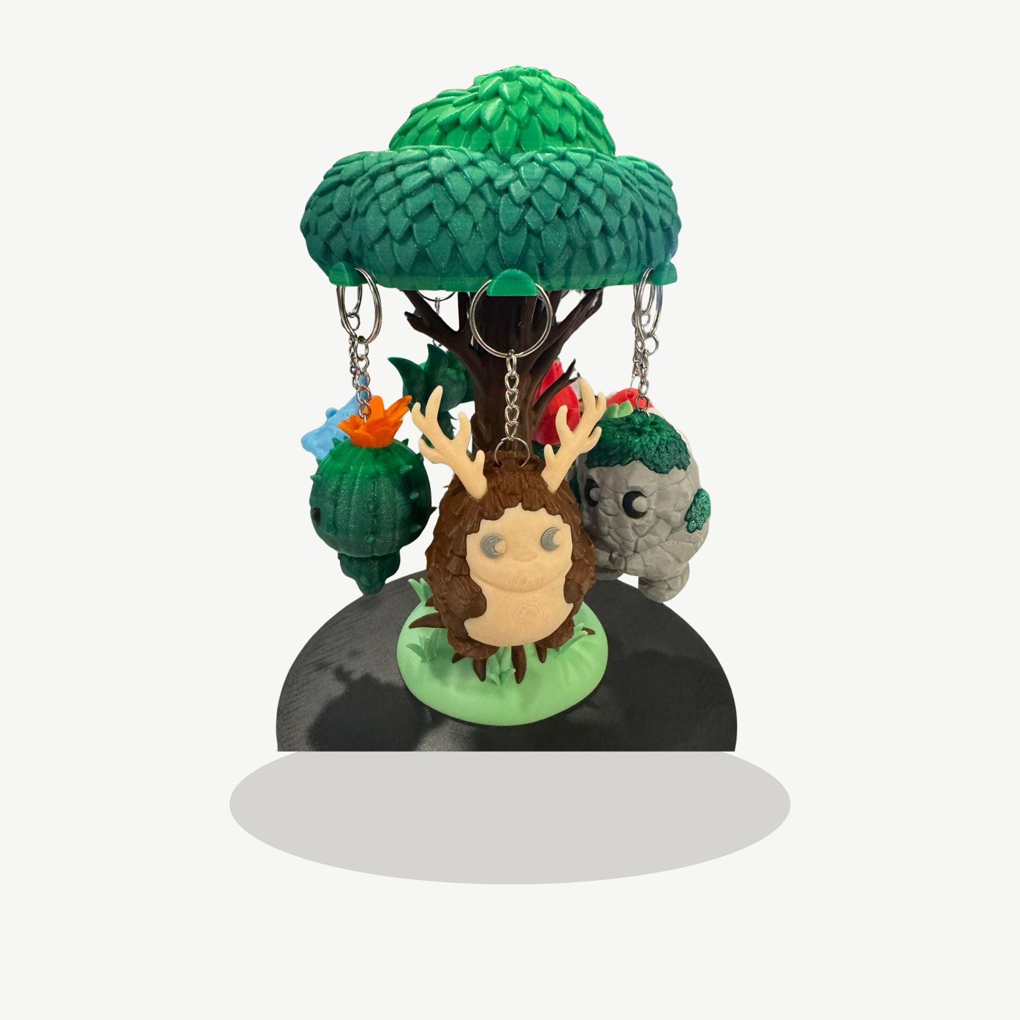 Spirit of the Forest Charms; Keychain; Flower Spirit, Mushroom Spirit, Leaf Spirit, Cactus Spirit, Stone Spirit, Water Spirit, Tree Spirit