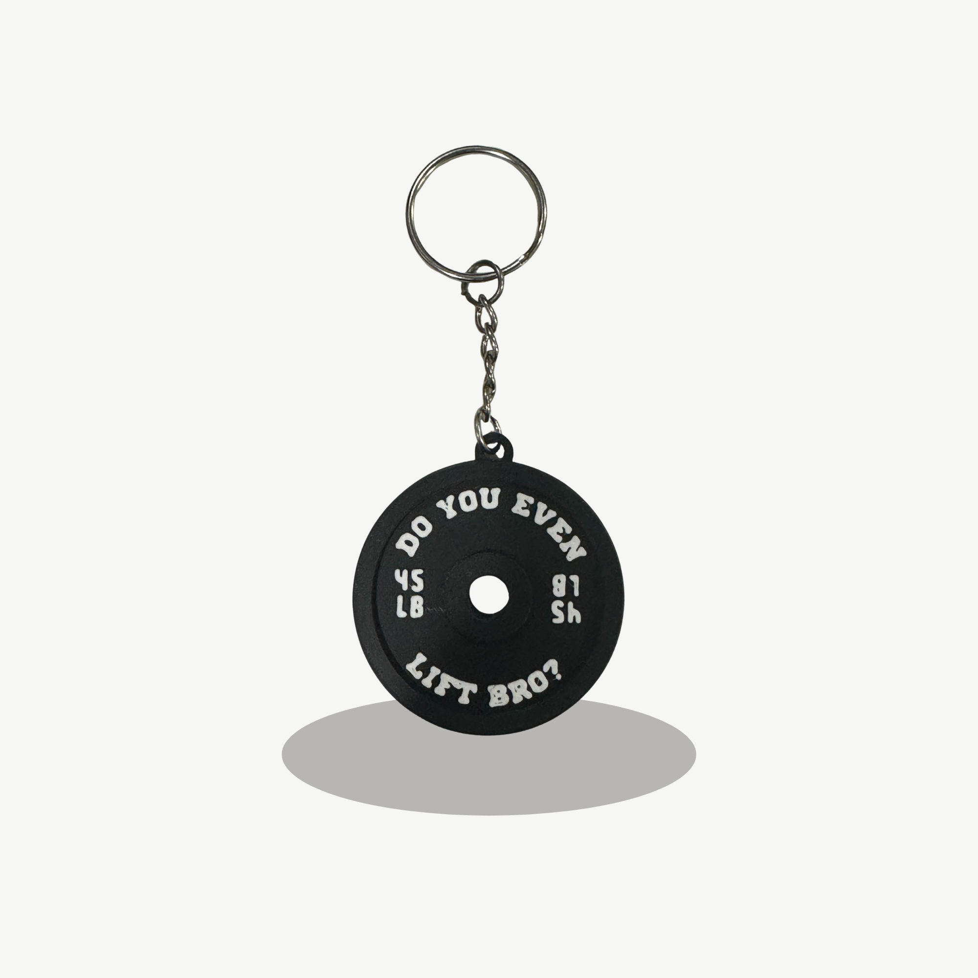 “Do You Even Lift Bro?” Weight Plate Keychain