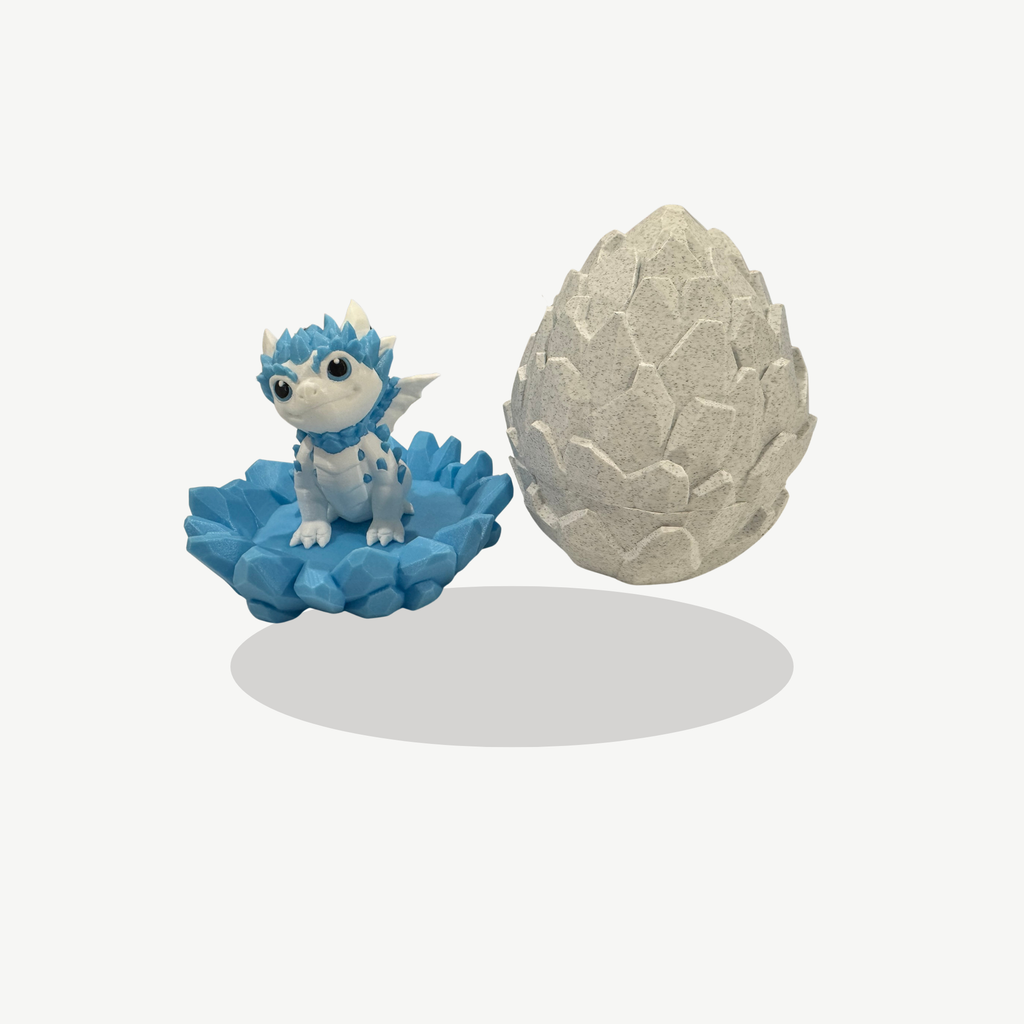 Crystallis – Ice Crystal Dragon Figurine | Bandit’s Print Den