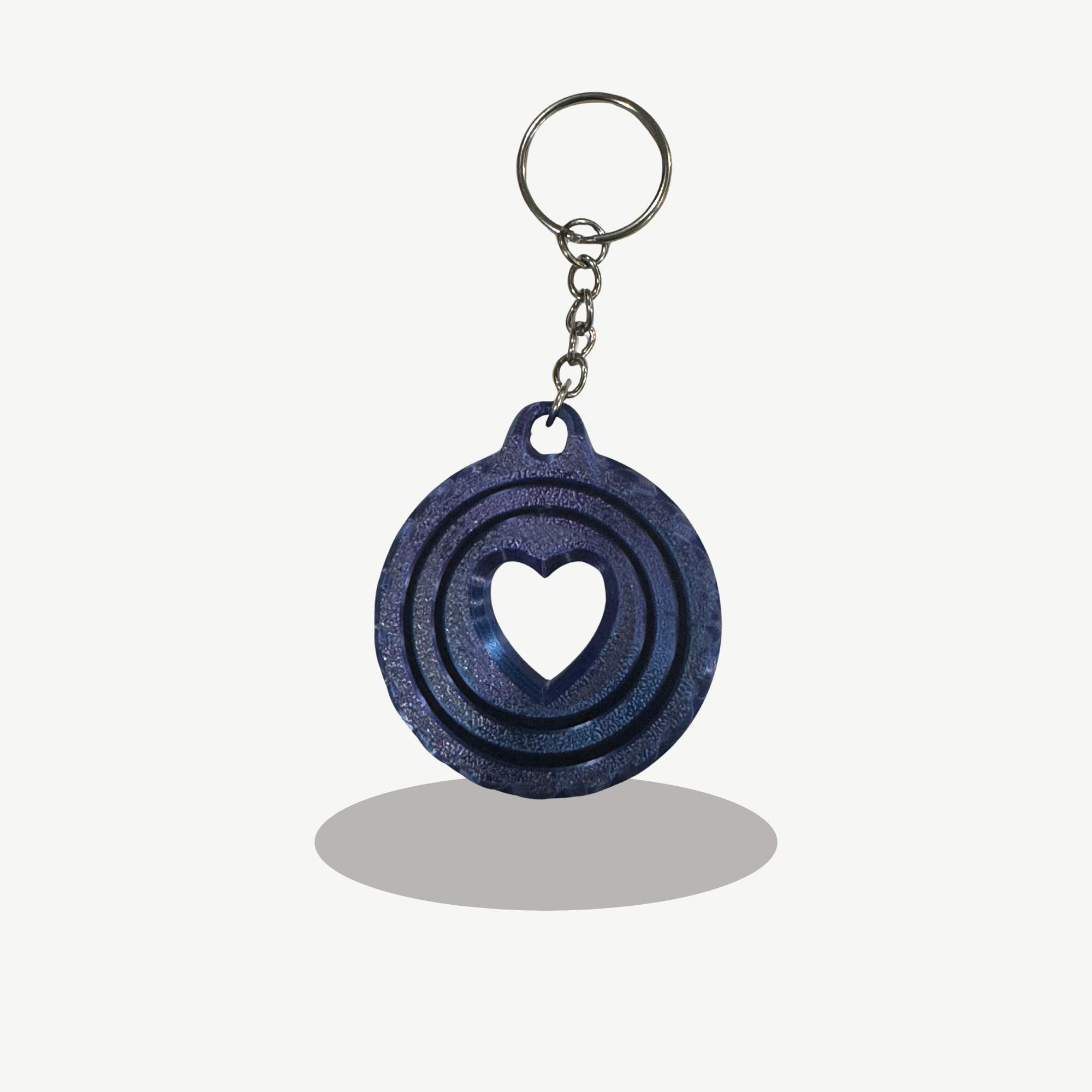 Heart Spinner Keychain – 3D Printed Fidget Keychain | Love Gift | Stress Reliever | Bag Charm | Valentine’s Day Accessory