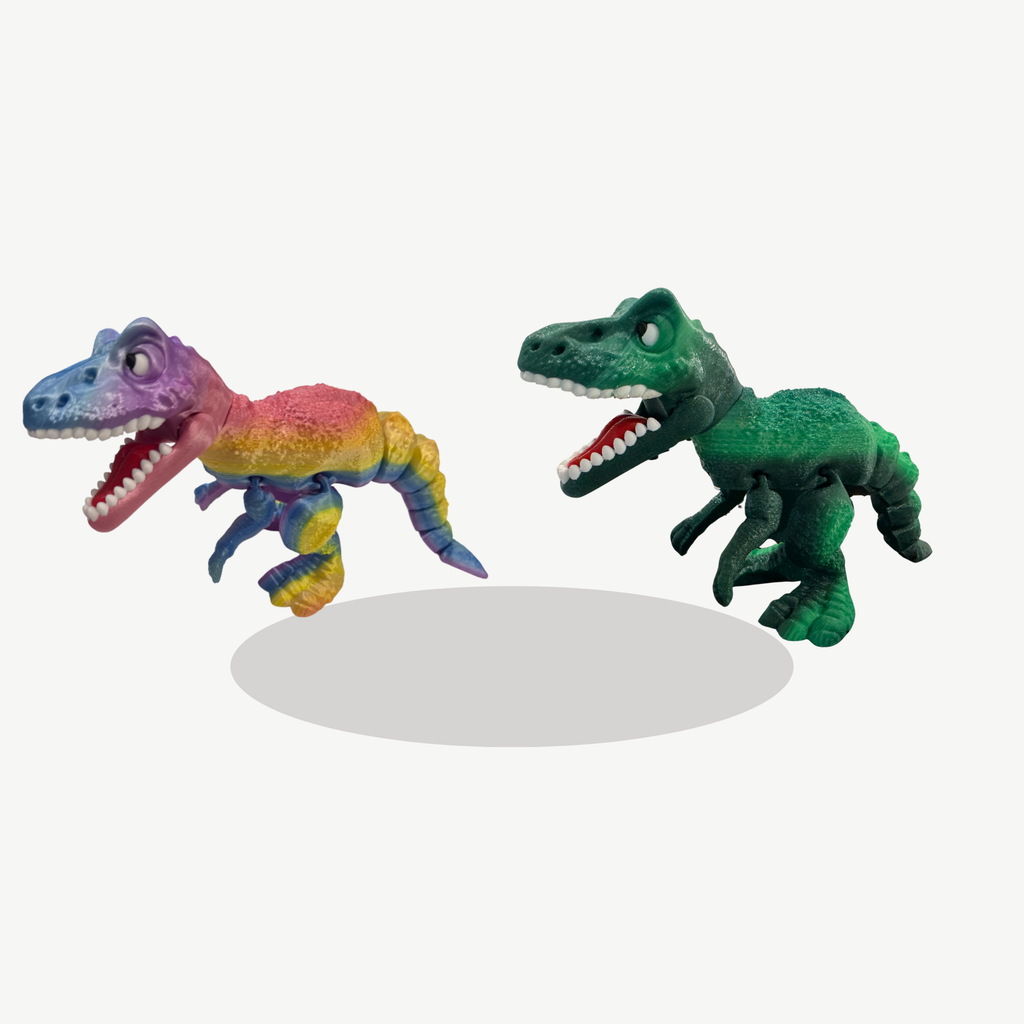 Flexi T-Rex Dinosaur – Articulated 3D Printed Model | Poseable Dino Toy | Movable Jaw | Desk Display | Collector Gift