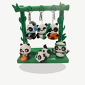 Pandamonium Panda Keychain, Purse /Backpack Clip Collection