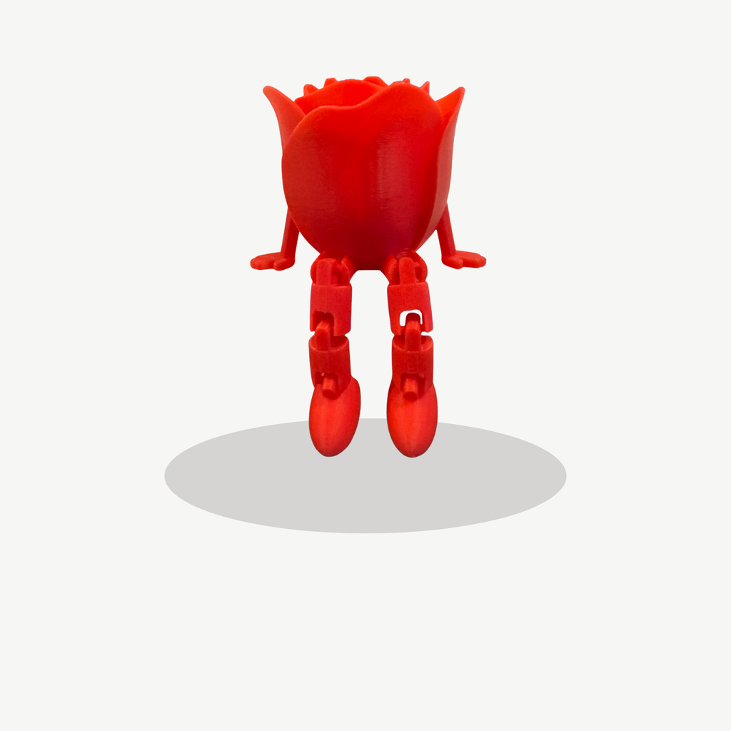 Rose On A Shelf – 3D Printed Shelf Sitter Figurine