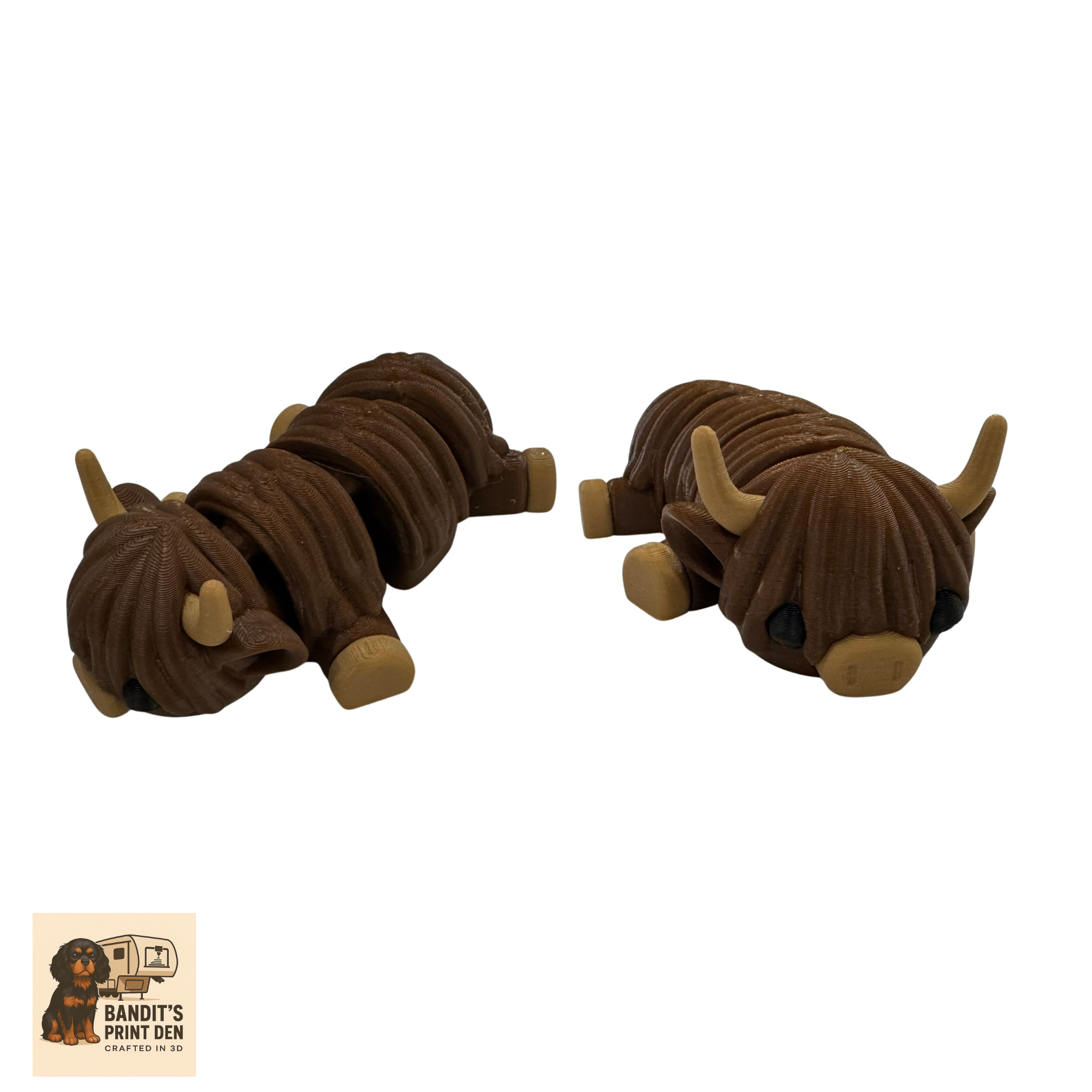 Woodland Field Animal Display Set – 3D Printed Diorama Base with Articulated Animal