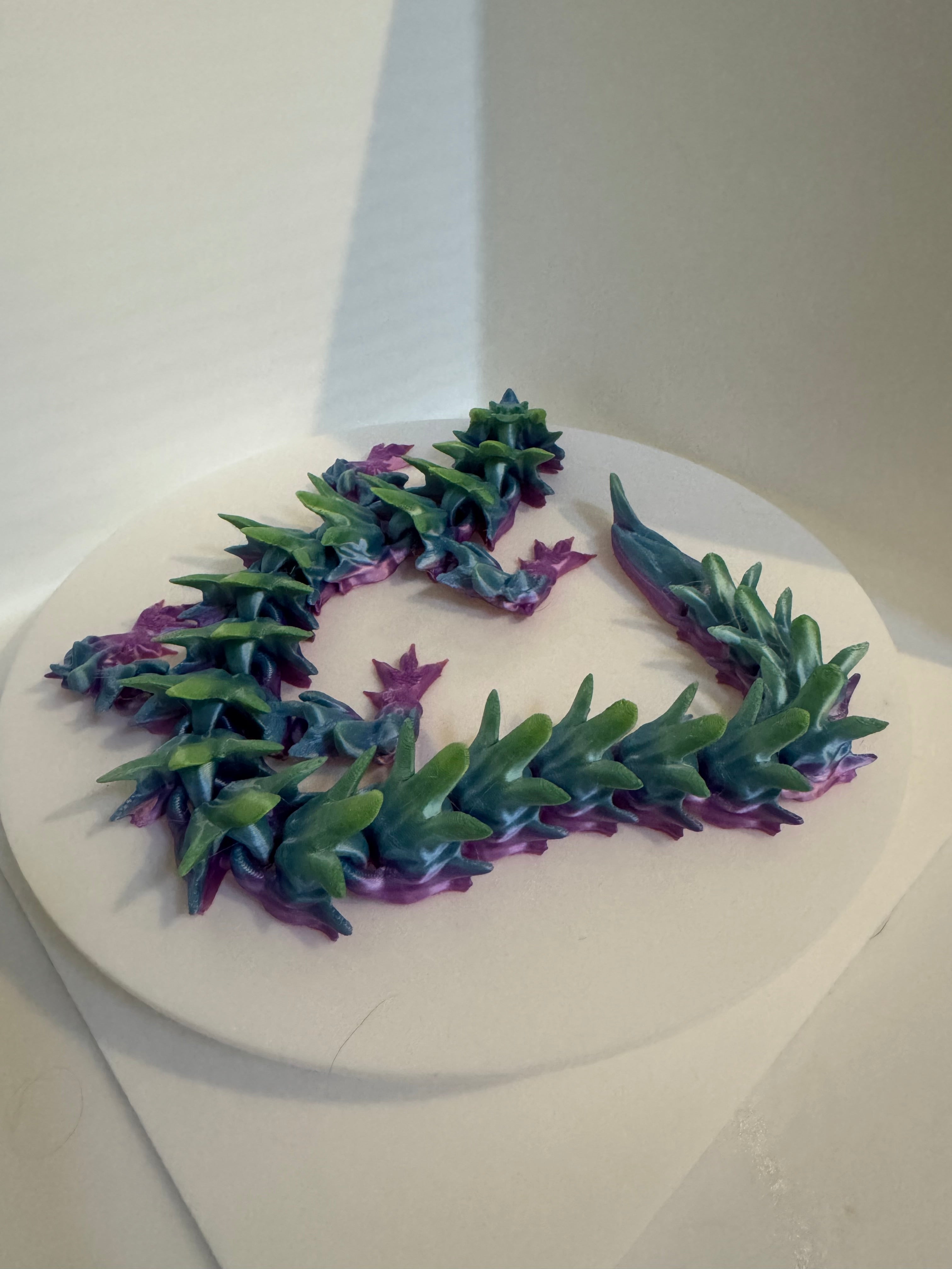 Water Dragon – Articulated 3D Printed Dragon | Poseable Fantasy Creature | Flexible Fidget Toy | Unique Dragon Gift