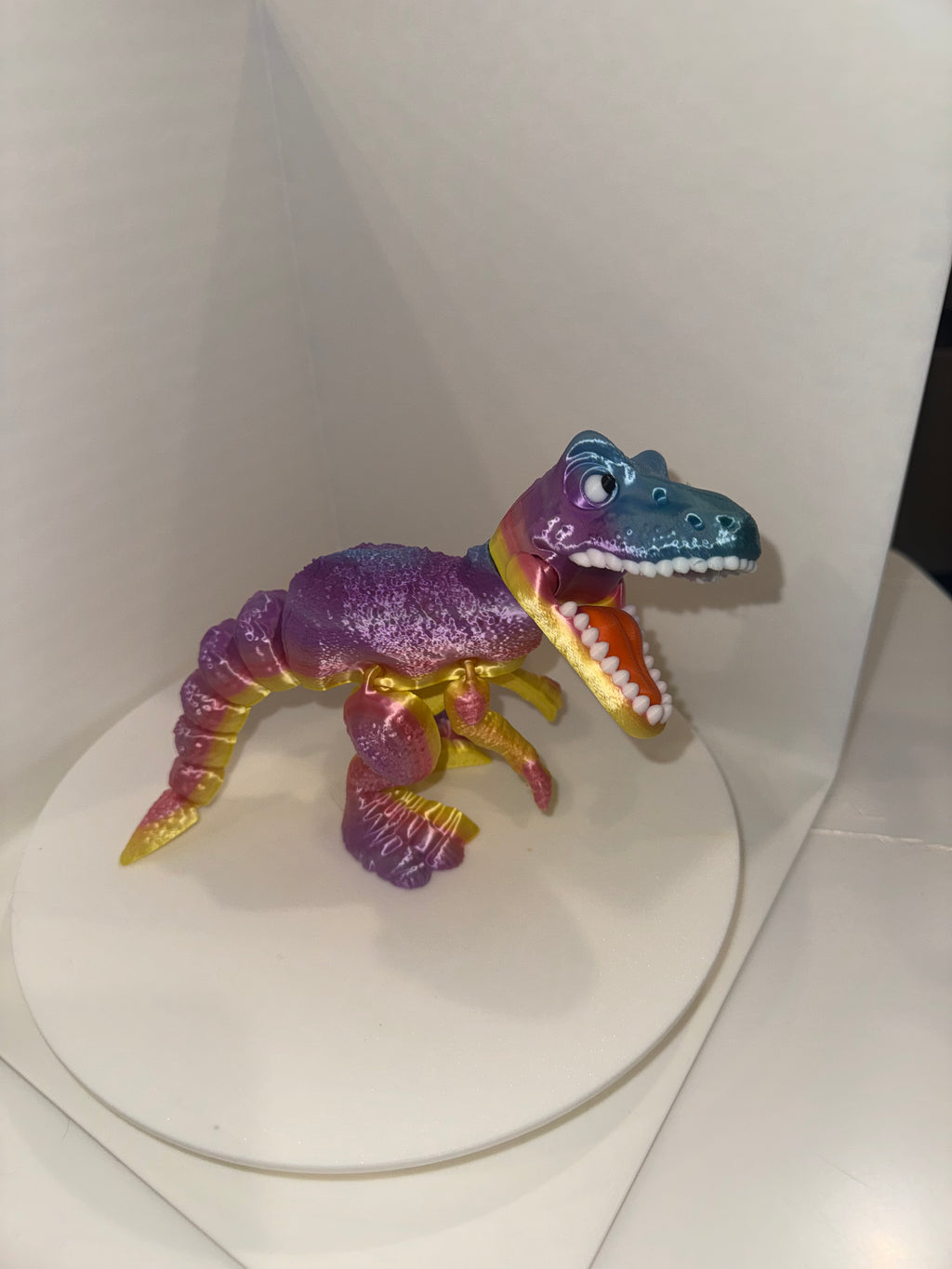 Flexi T-Rex Dinosaur – Articulated 3D Printed Model | Poseable Dino Toy | Movable Jaw | Desk Display | Collector Gift