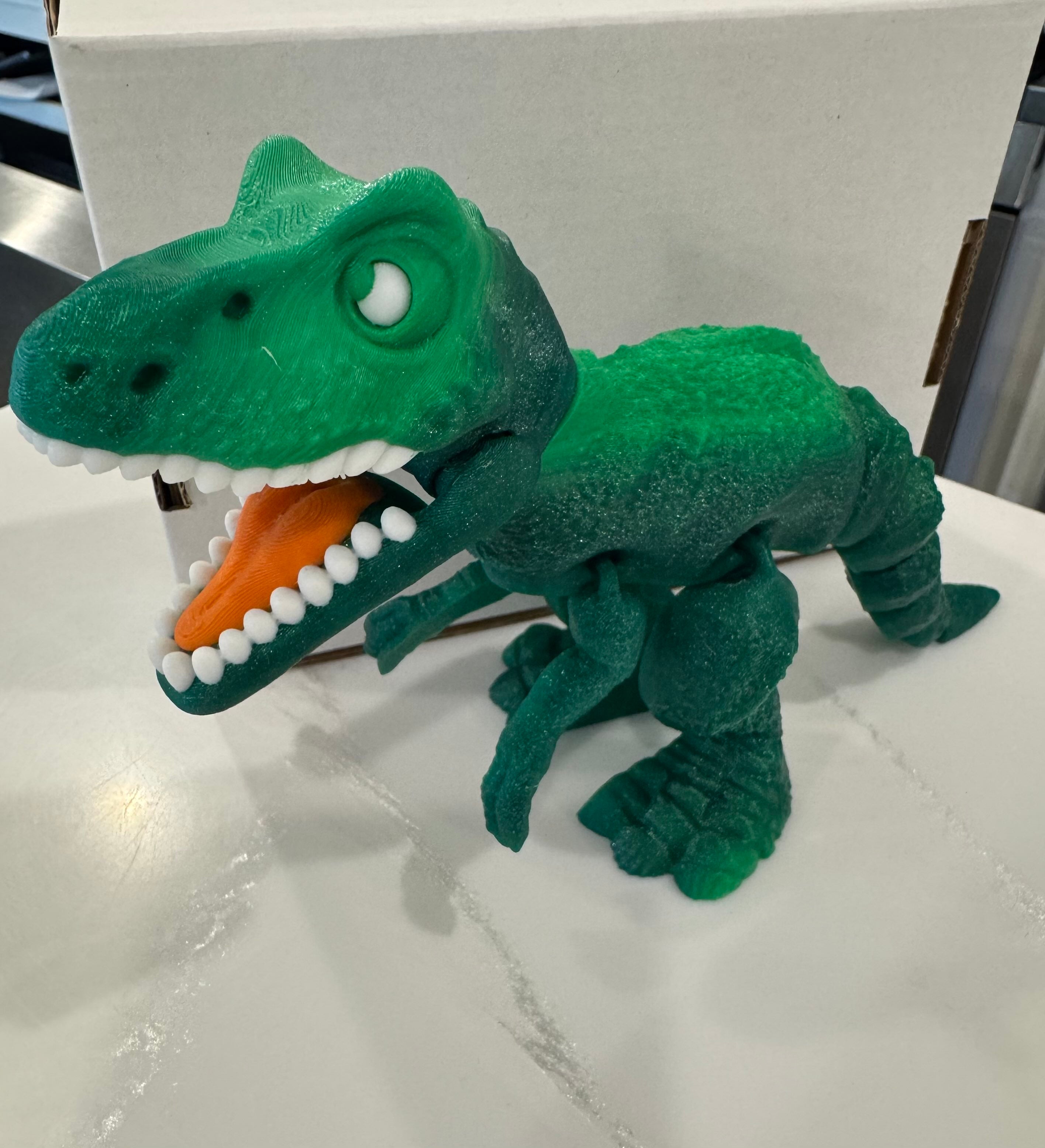 Flexi T-Rex Dinosaur – Articulated 3D Printed Model | Poseable Dino Toy | Movable Jaw | Desk Display | Collector Gift
