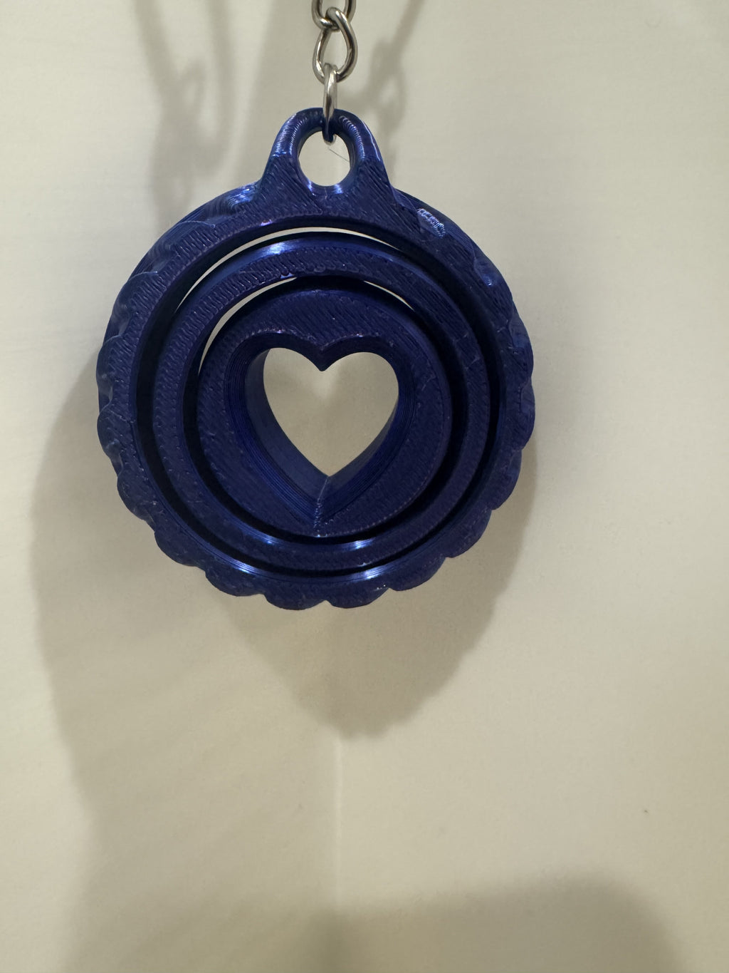 Heart Spinner Keychain – 3D Printed Fidget Keychain | Love Gift | Stress Reliever | Bag Charm | Valentine’s Day Accessory