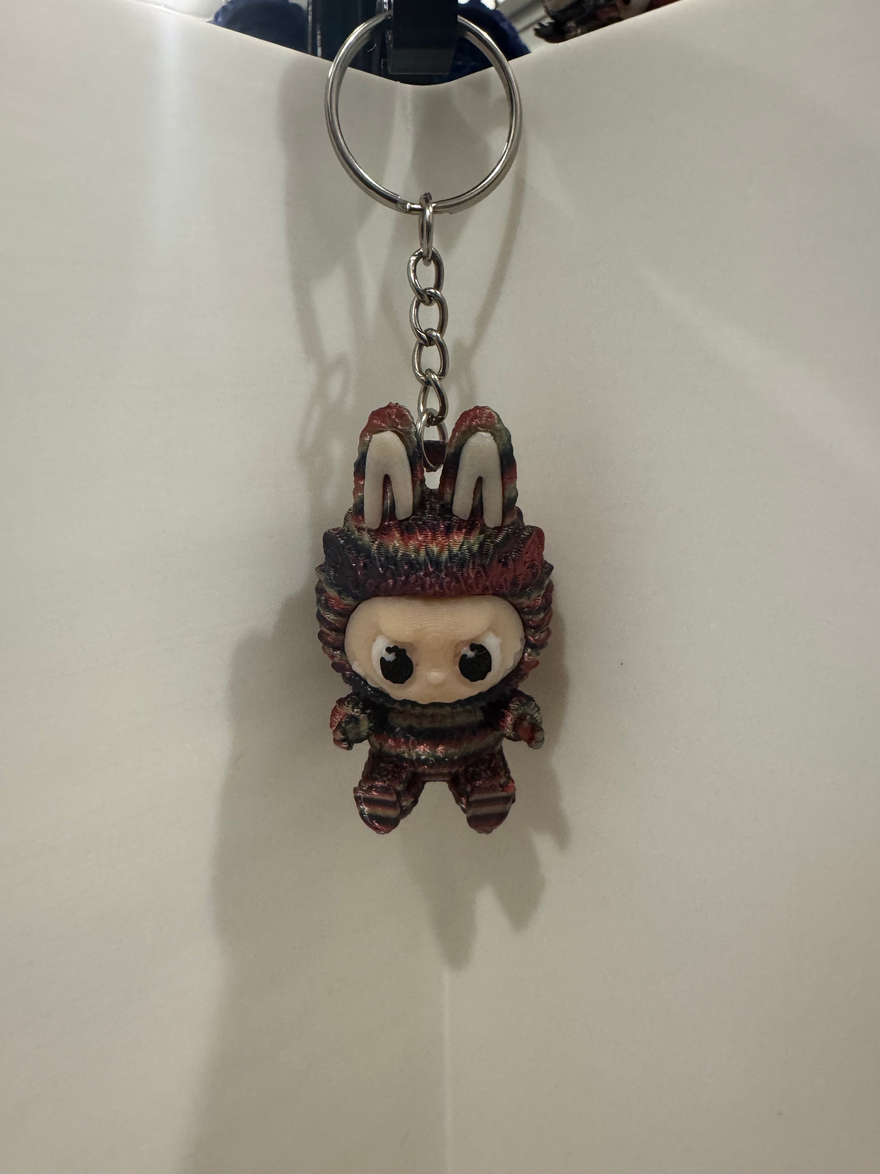 Cozy Critter Keychain – Labubu-Inspired 3D Printed Cute Character Keychain | Bag Charm | Collector Gift | Handmade Accessory