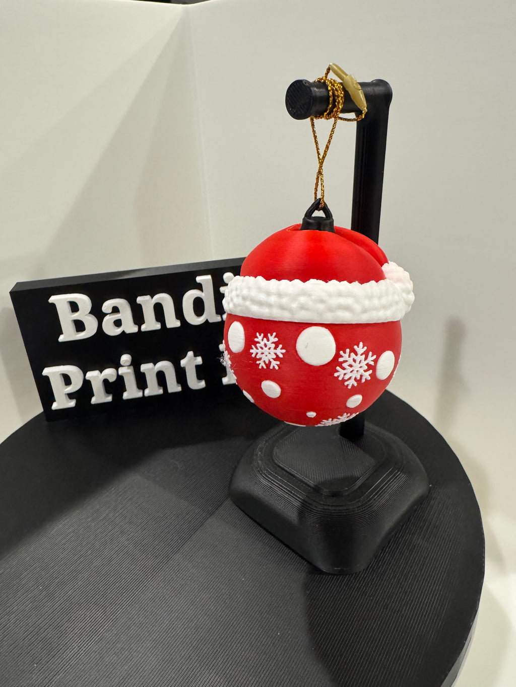 Santa Head Christmas Ornament – Double-Sided Holiday Cutie
