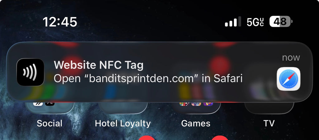 Custom NFC Social Media / Vendor Keychain