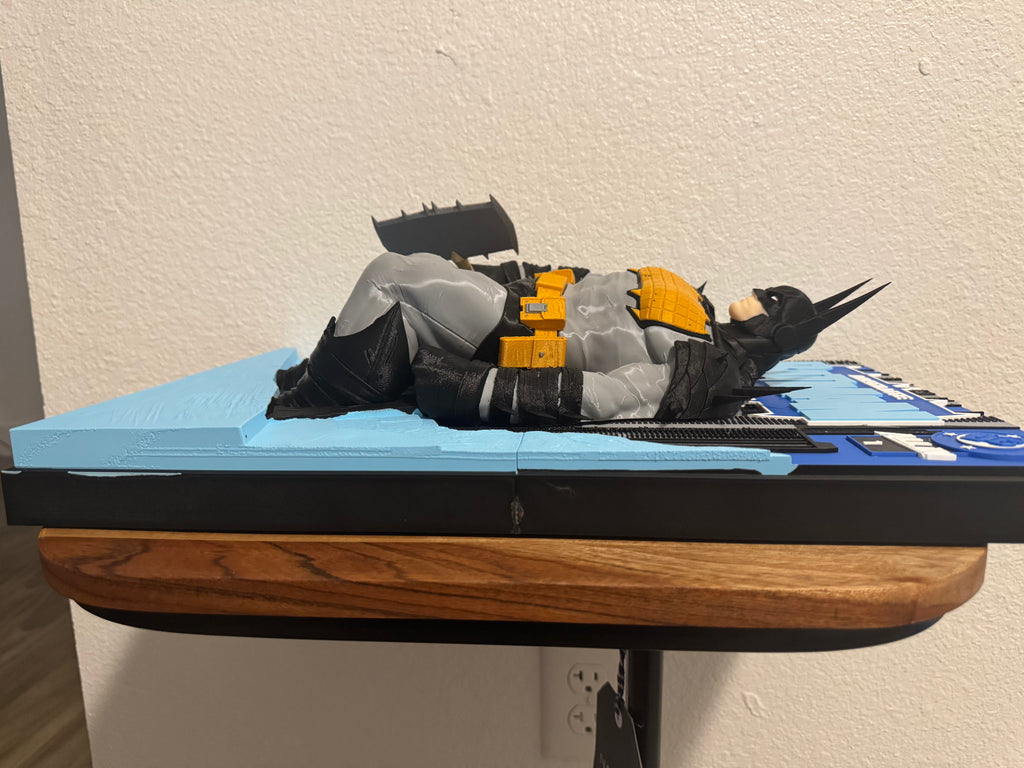 Absolute Batman 3D Wall Display Poster | 12" x 18" Layered Fan Art | Multicolor PLA Wall Art with Built-In 3M Mounts
