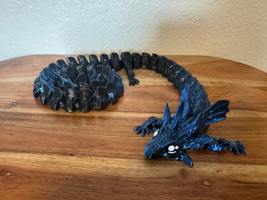 Axolotl Dragon – 28" Fully Articulated 3D Printed Dragon