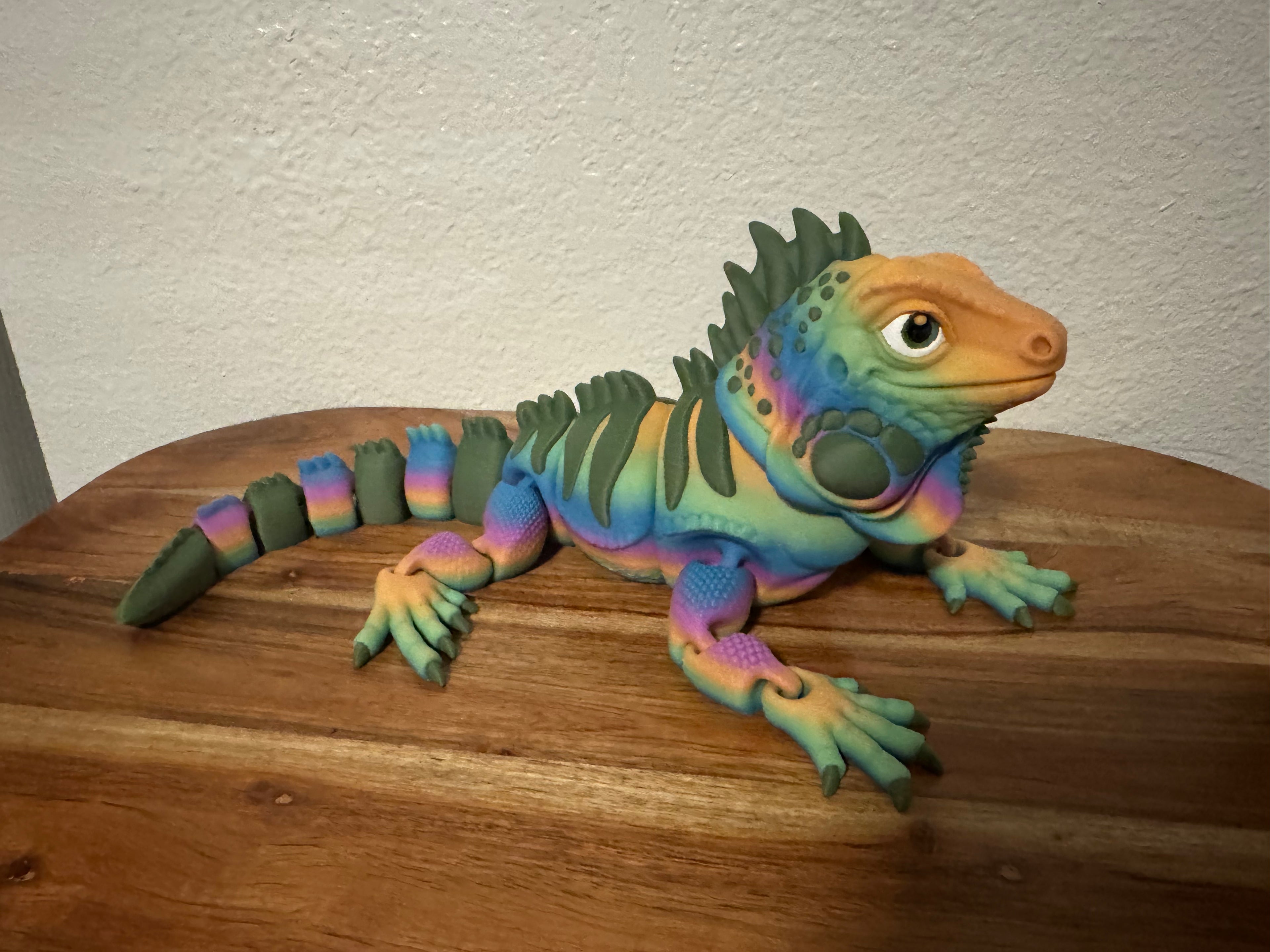Fully Articulated Iguana – 12" 3D Printed Flexi Reptile