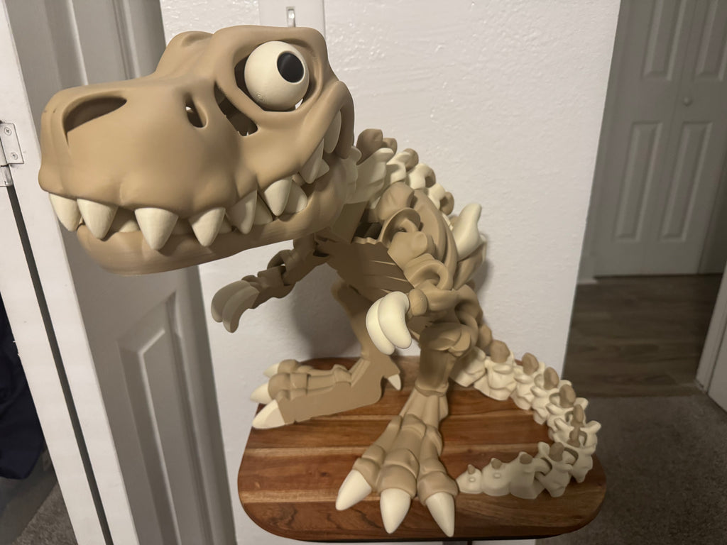 XXL Flexi T-Rex Skeleton | 36" 3D Printed Articulated Dinosaur