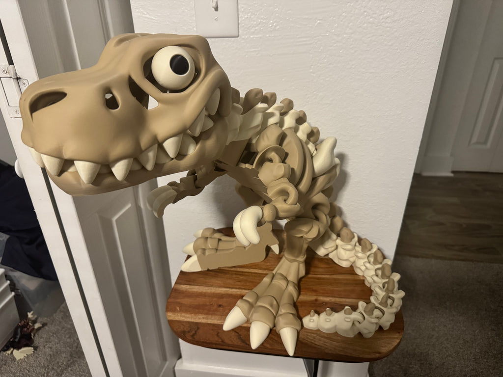 XXL Flexi T-Rex Skeleton | 36" 3D Printed Articulated Dinosaur