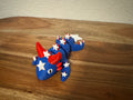 Fireworks Dragon | 4.75" 3D Printed Patriotic Articulated Dragon