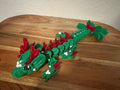 Mistletoe Dragon | 12" 3D Printed Christmas / Holiday Articulated Dragon