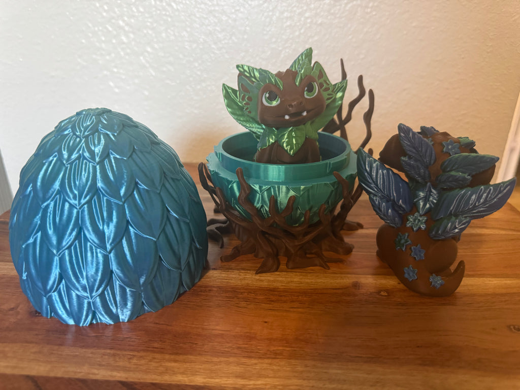 Elemental Dragon & Egg – 3D Printed Fantasy Dragon Collection