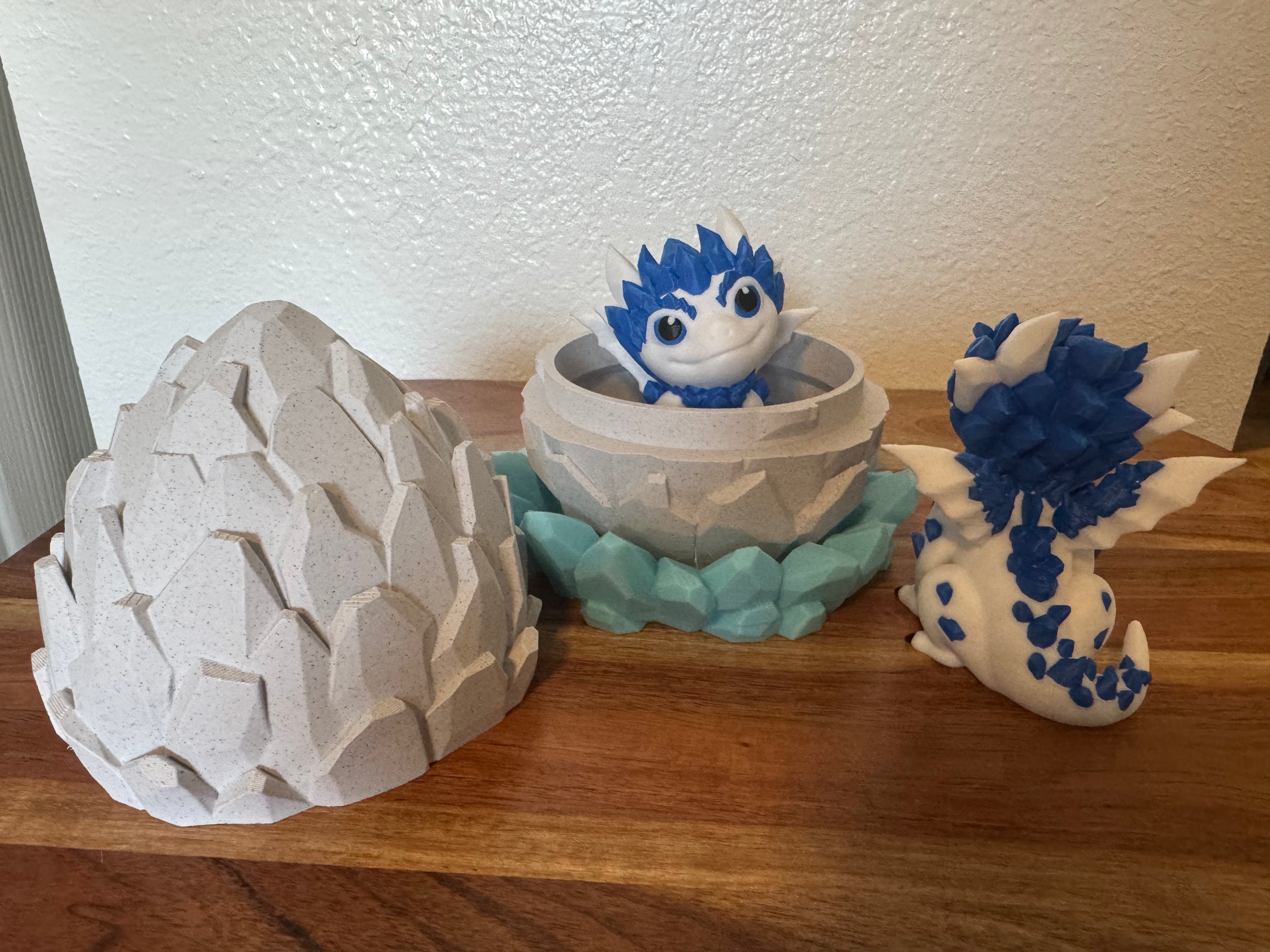 Elemental Dragon & Egg – 3D Printed Fantasy Dragon Collection