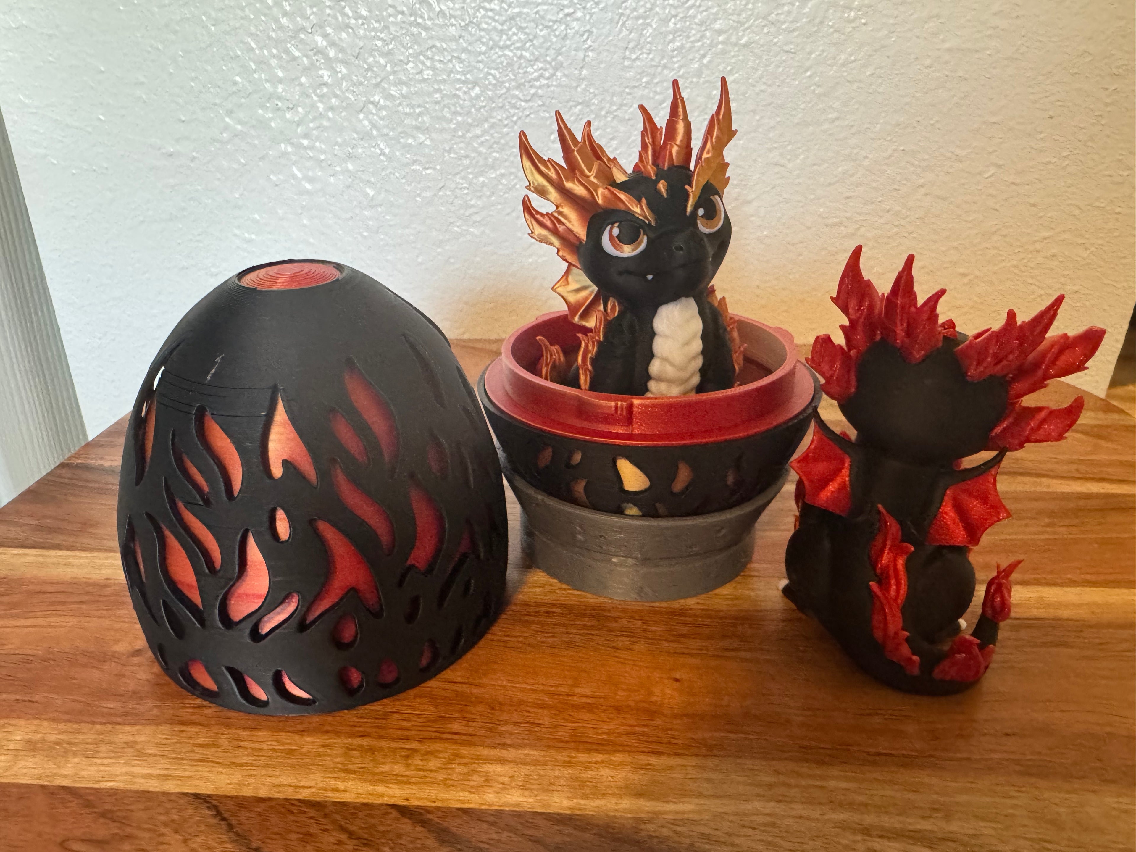 Elemental Dragon & Egg – 3D Printed Fantasy Dragon Collection